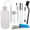 25 Piece Professional Airbrush and Spray Gun Cleaning Kit with 16oz Wash Bottle